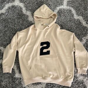 Aelfric Eden Cream Hoodie with Black Graphic